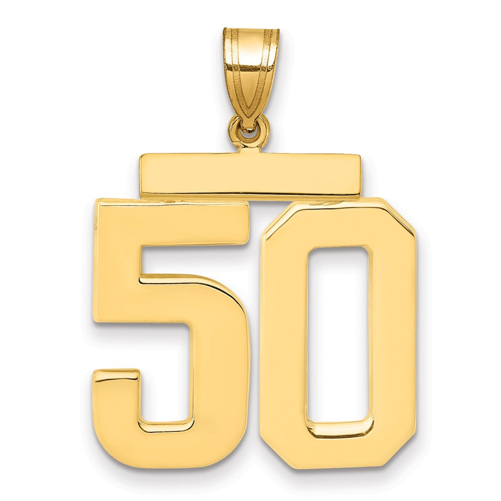 Polished Number Charms — 50