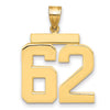 Polished Number Charms — 62