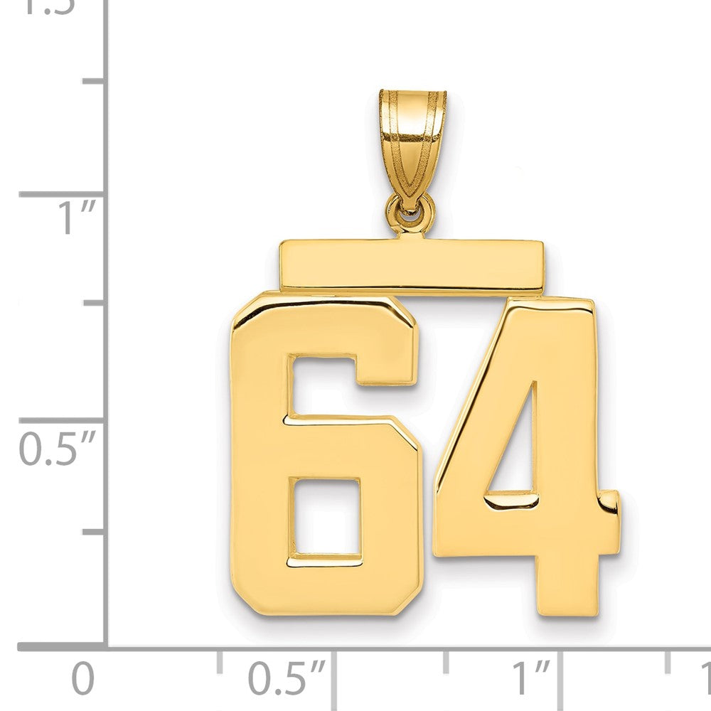 Polished Number Charms — 64