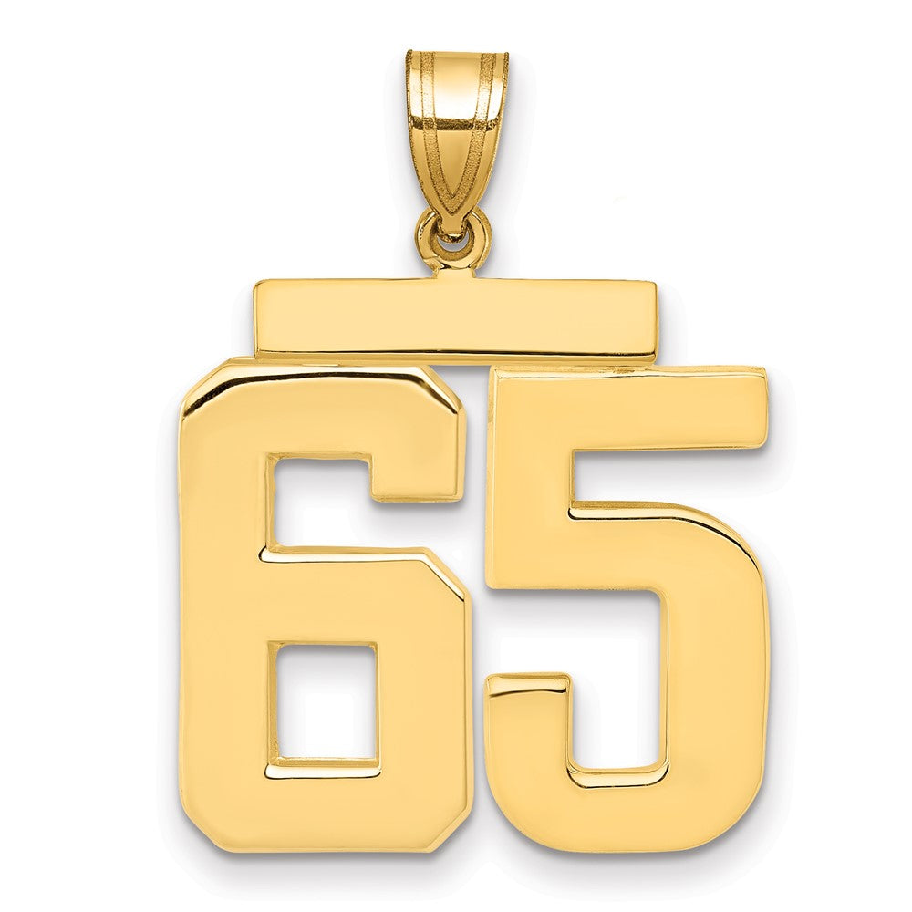 Polished Number Charms — 65