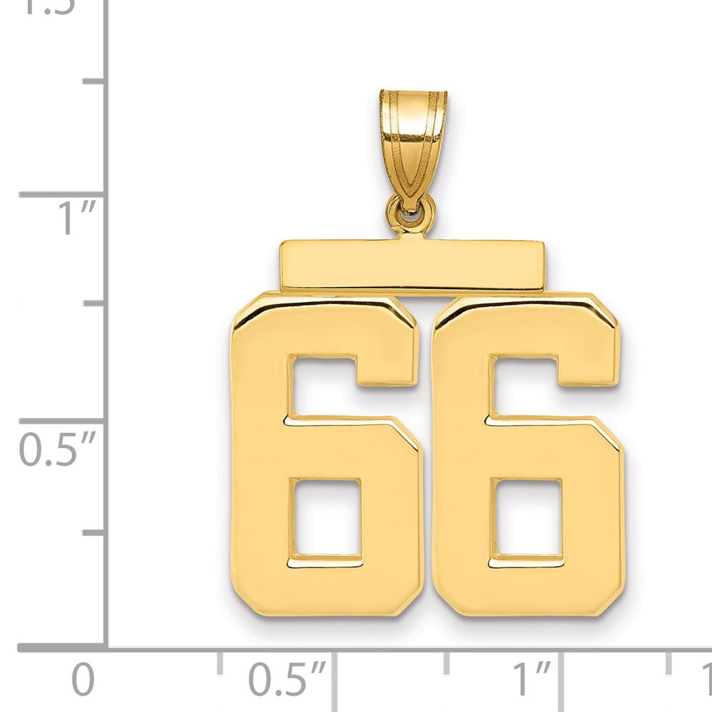 Polished Number Charms — 66