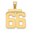 Polished Number Charms — 66