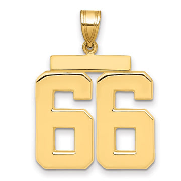 Polished Number Charms — 66
