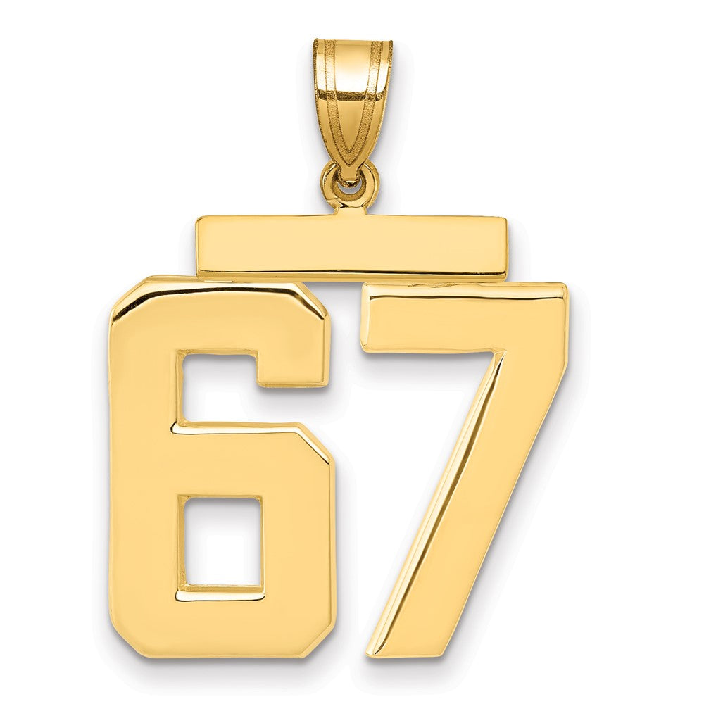 Polished Number Charms — 67