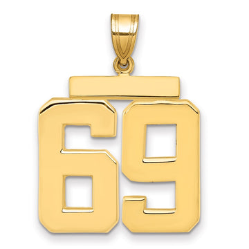 Polished Number Charms — 69