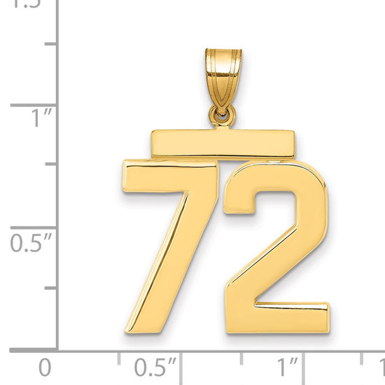 Polished Number Charms — 72
