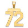 Polished Number Charms — 72