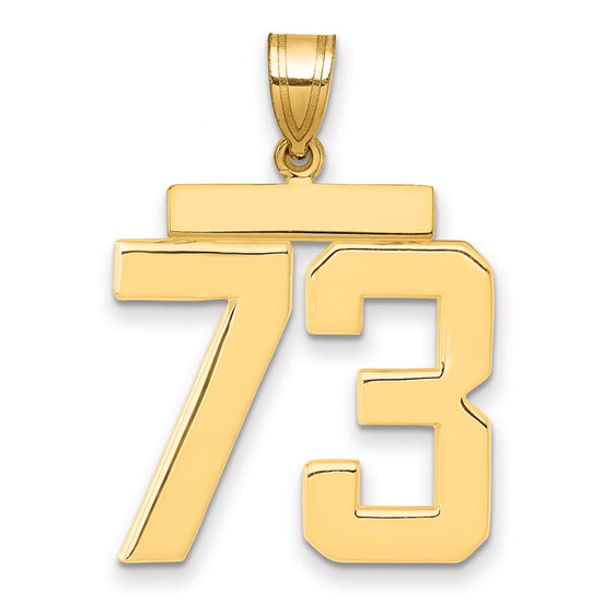 Polished Number Charms — 73