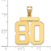 Polished Number Charms — 80