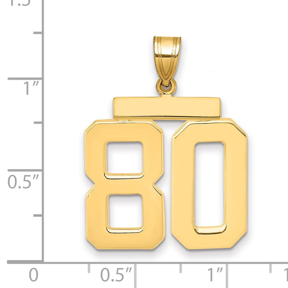 Polished Number Charms — 80