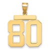Polished Number Charms — 80