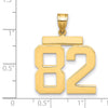 Polished Number Charms — 82