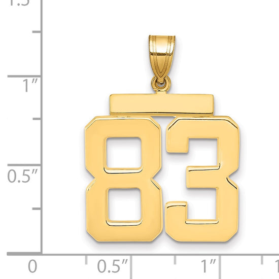 Polished Number Charms — 83