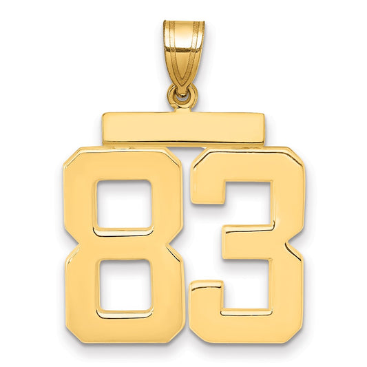 Polished Number Charms — 83