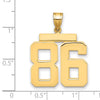 Polished Number Charms — 86