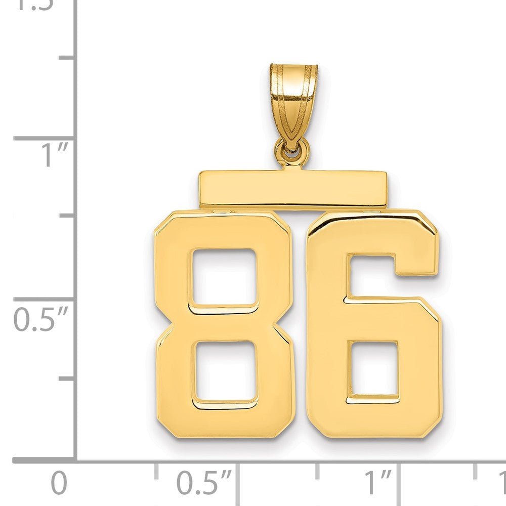 Polished Number Charms — 86