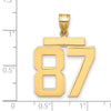 Polished Number Charms — 87