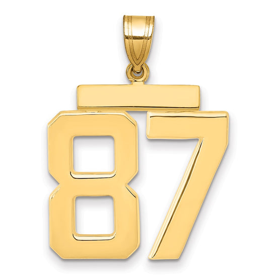 Polished Number Charms — 87