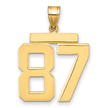 Polished Number Charms — 87