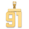 Polished Number Charms — 91