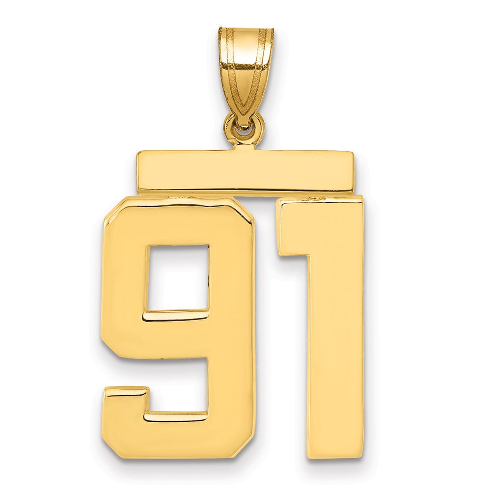 Polished Number Charms — 91