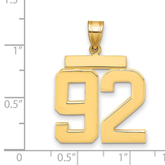 Polished Number Charms — 92