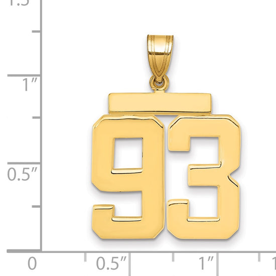 Polished Number Charms — 93