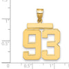 Polished Number Charms — 93