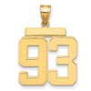 Polished Number Charms — 93