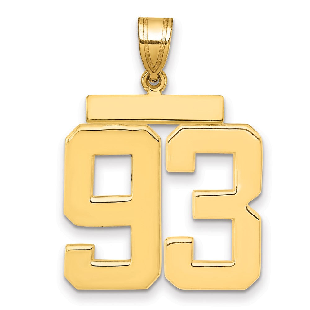 Polished Number Charms — 93