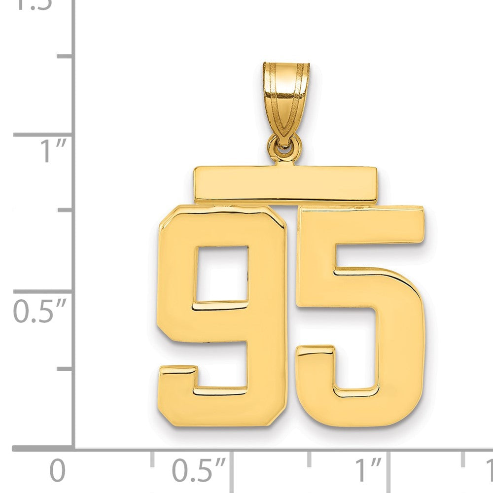 Polished Number Charms — 95