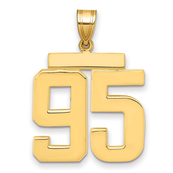 Polished Number Charms — 95