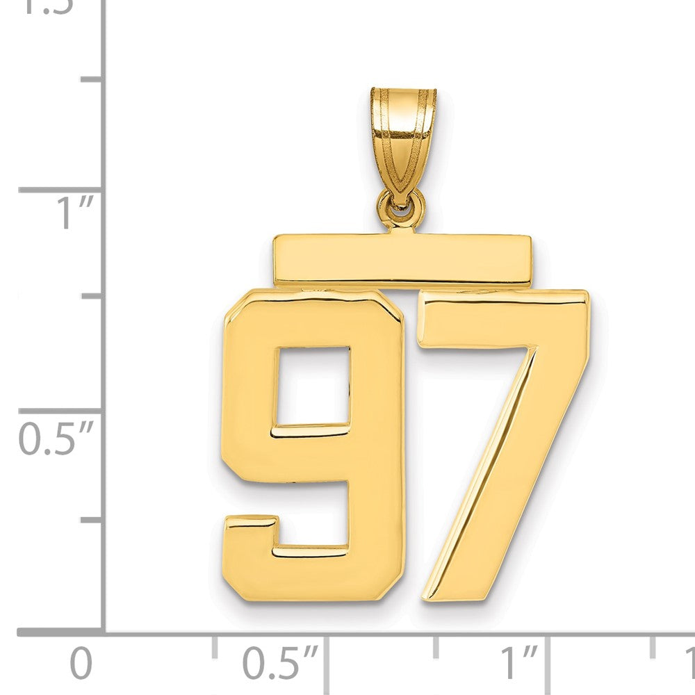 Polished Number Charms — 97