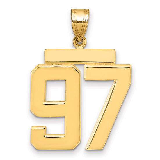 Polished Number Charms — 97