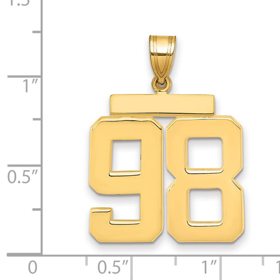Polished Number Charms — 98