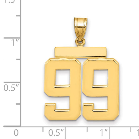 Polished Number Charms — 99