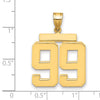 Polished Number Charms — 99