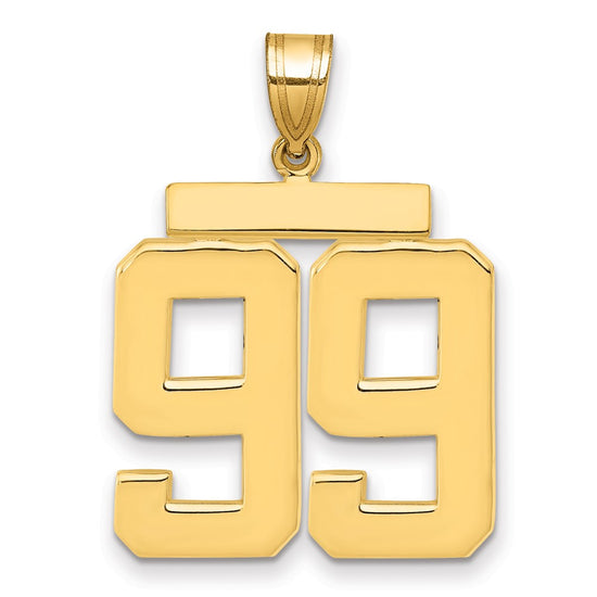 Polished Number Charms — 99