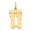 14k Small Polished Number 11 Charm