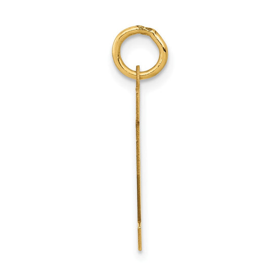 14k Small Polished Number 12 Charm