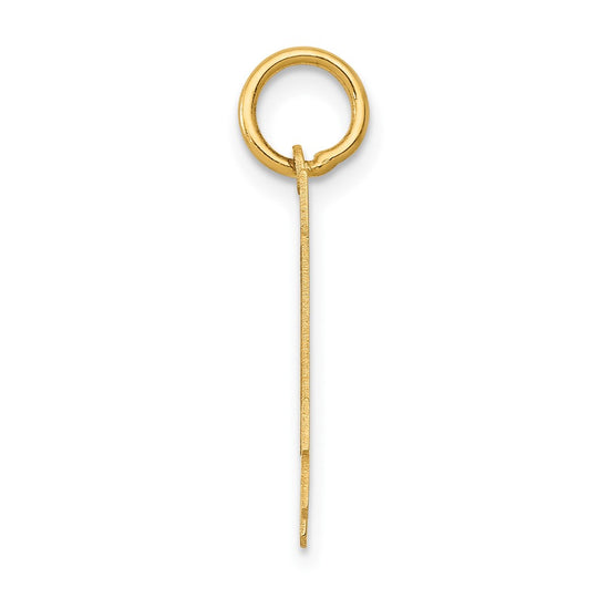 14k Small Polished Number 14 Charm