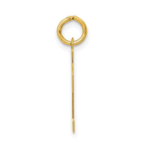 10k Small Polished Number 22 Charm