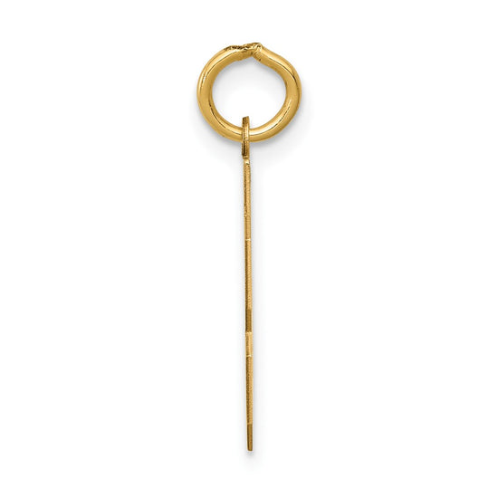 14k Small Polished Number 43 Charm
