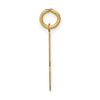 14k Small Polished Number 43 Charm