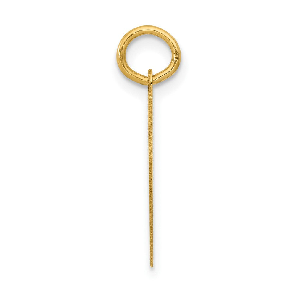 14k Small Polished Number 47 Charm