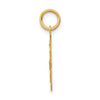 14k Small Polished Number 48 Charm