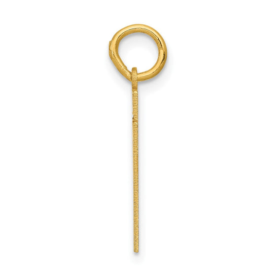 14k Small Polished Number 51 Charm