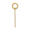 14k Small Polished Number 57 Charm