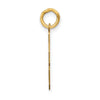 14k Small Polished Number 78 Charm