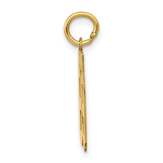 14k Small Polished Number 89 Charm